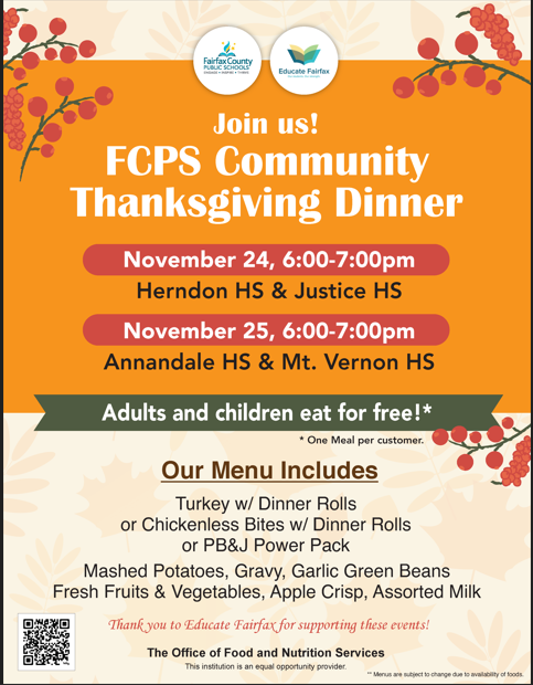 Thanksgiving Dinner at MVHS