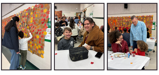families eating lunch at our Thanksgiving Luncheon