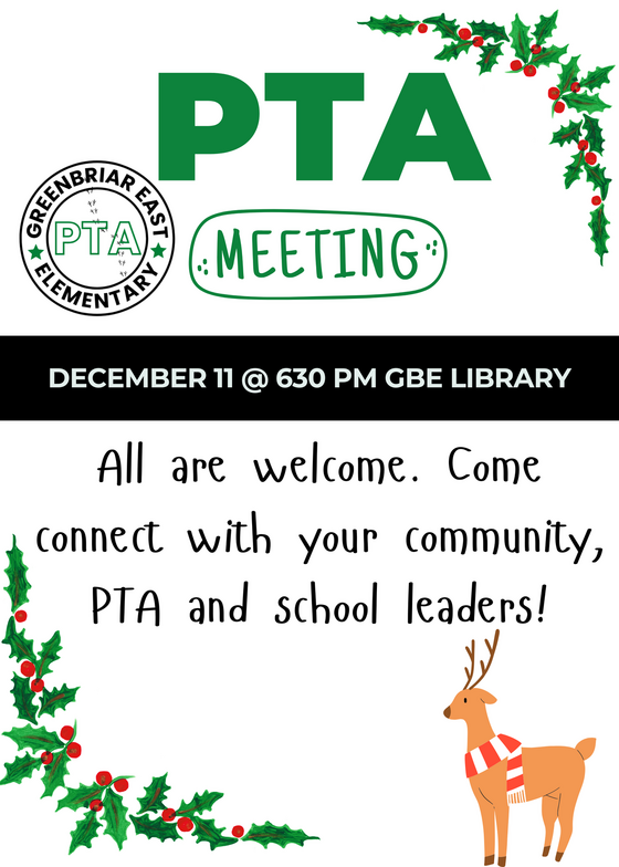 December PTA Meeting