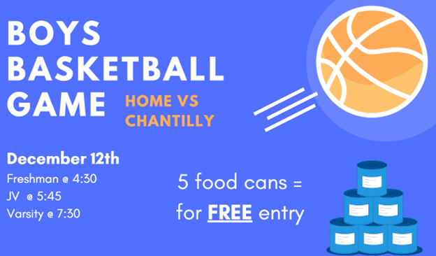 Basketball Game food drive