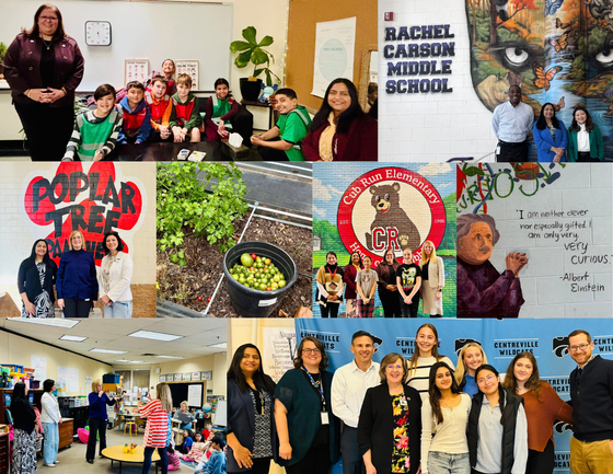 Collage of legislator visits