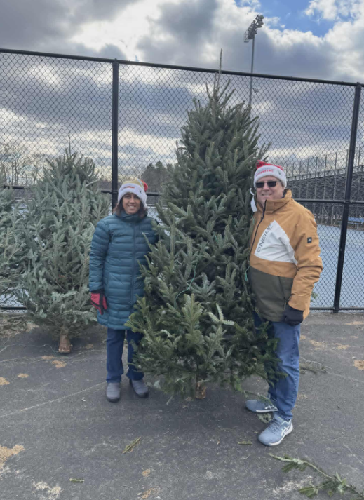 buying a tree at Robinson