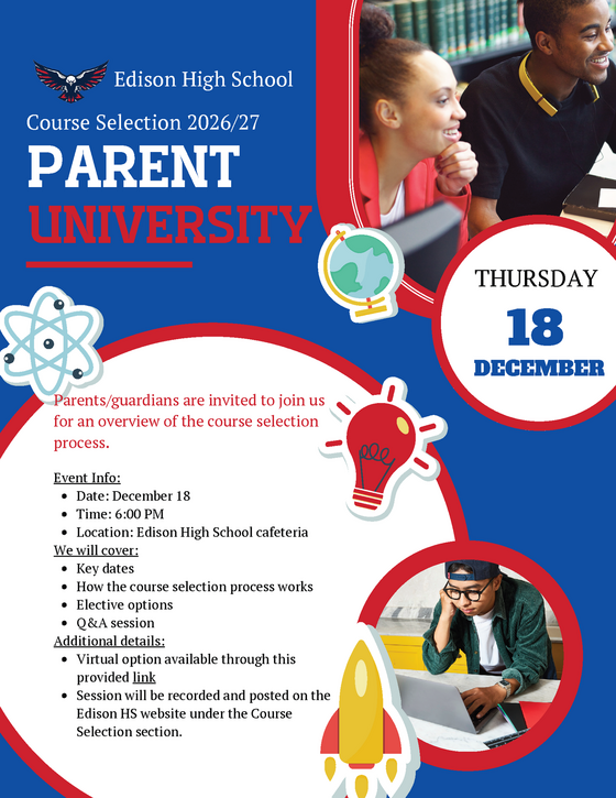 Flier for parent university