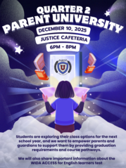 Parent University Quarter 2 Fall 2025 Flier