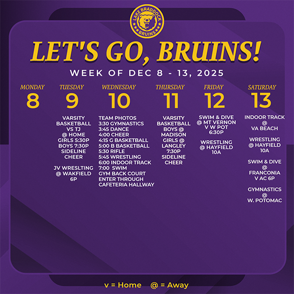 Bruins in Action This Week