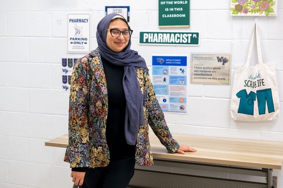 Teacher smiling for a photo