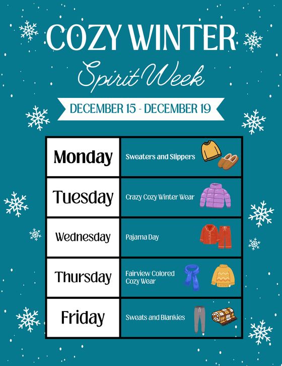 Fairview Cozy Winter Spirit Week