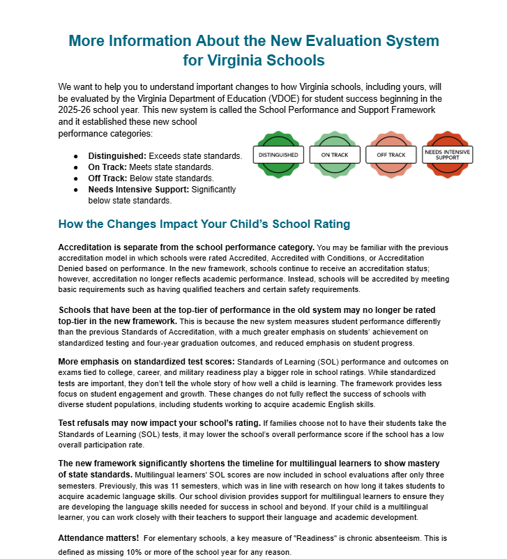 Evaluation System