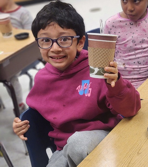 Ms. Lashari's First Graders Enjoy a Hot Chocolate Party!