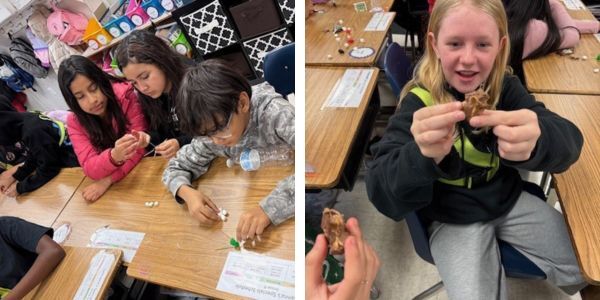 Students studying Science
