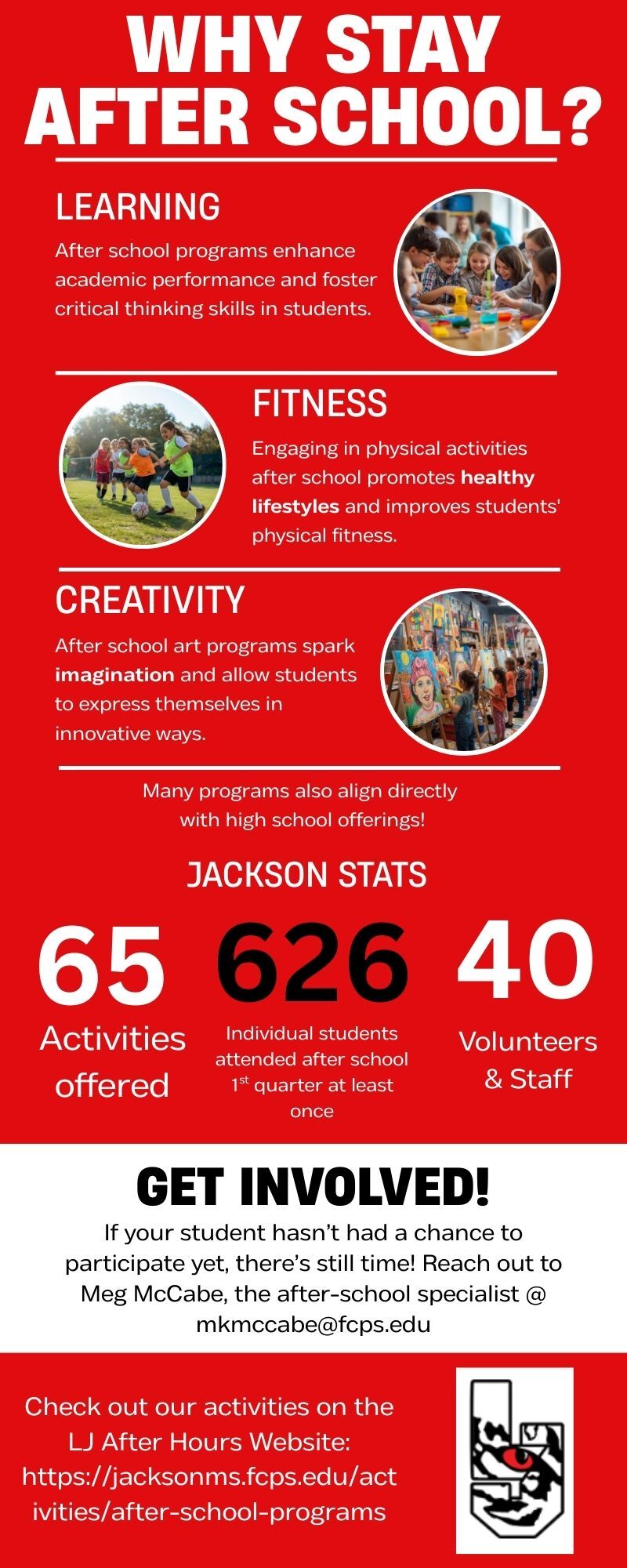 infographic with fun facts about after school