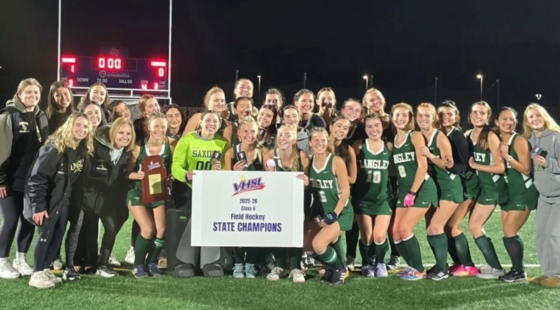 Photo of Langley HS Girls Field Hockey team after State Championship finals