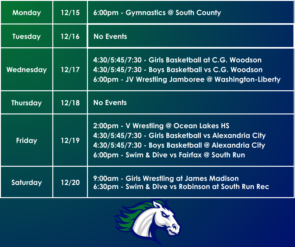 12,14 Weekly Calendar