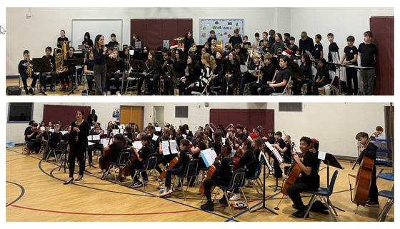 band and strings concert