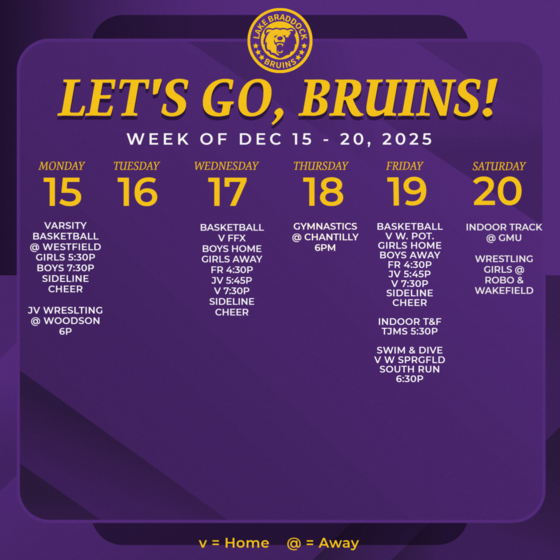 Bruins in Action This Week