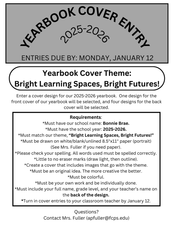 yearbook cover entry