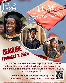 Announcement for Delta Signa Theta Scholarships