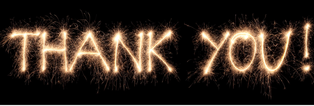 thank you in sparklers