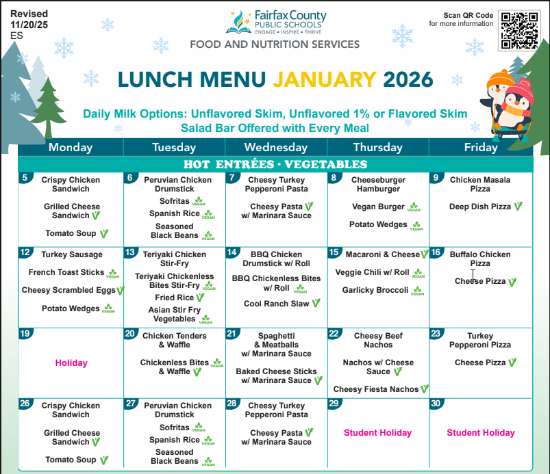 January Menu