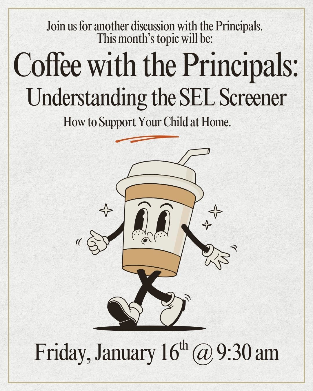 coffe with principal