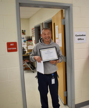 Junpei Yuan with his award certificate