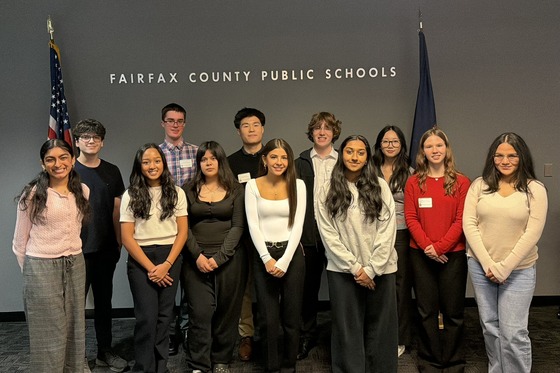 high school students standing together in group