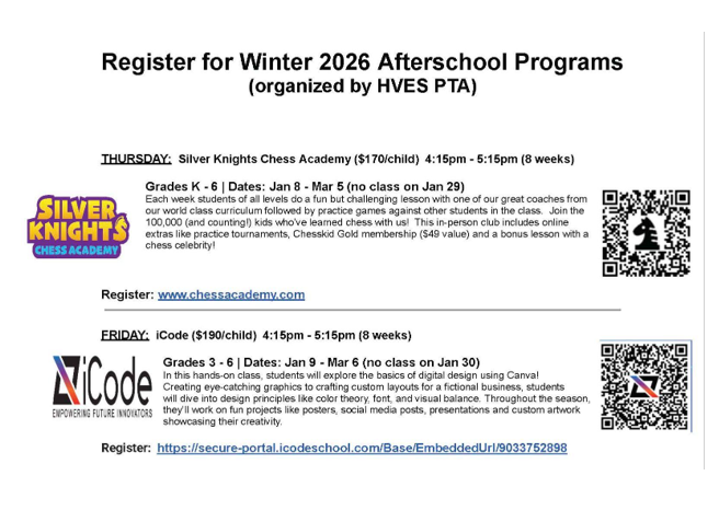 Winter Afterschool Activities 2