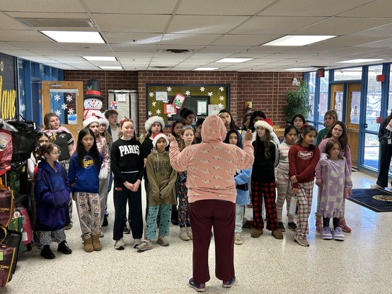 Students singing carols