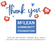 thank you note for mclean community foundation grant