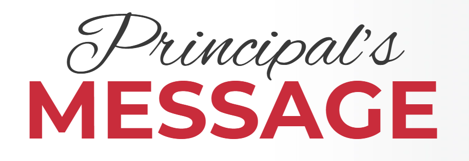 principal's message banner