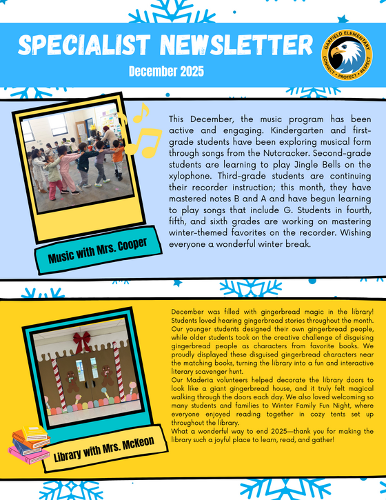 specialist December newsletter