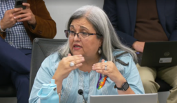 School Board Member Marcia St. John-Cunning speaking at Budget Policy Committee Joint Meeting 