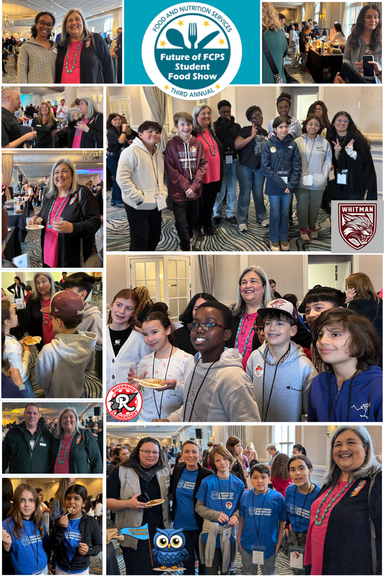 Third Annual Future of FCPS Student Food Show Collage of students, staff and vendors
