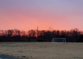 sunrise on field