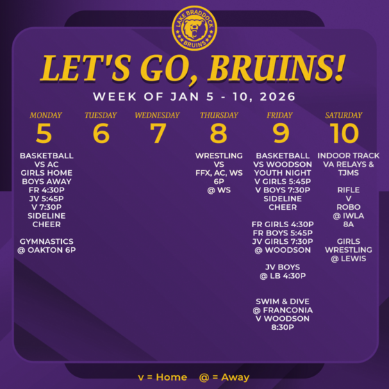 Bruins in Action This Week