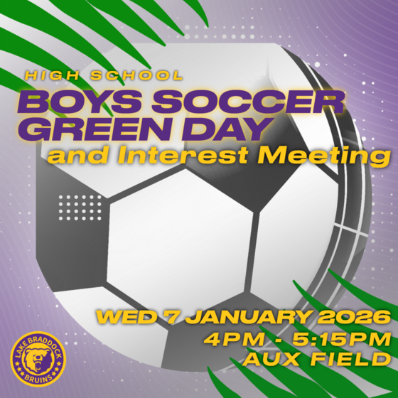 Boys Soccer Interest Meeting & Green Day