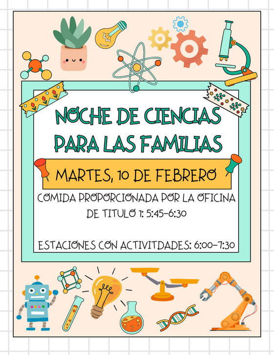 family science night flyer - spanish