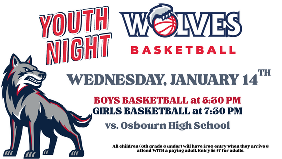 Justice Basketball Youth Night Flyer