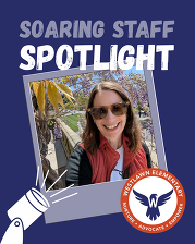 Soaring Staff Spotlight: selfie of Mrs. McElveen