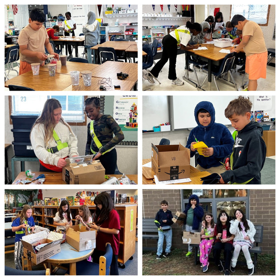 5th graders experimenting with green energy