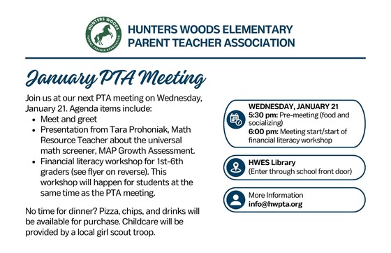 January 2026 PTA Meeting