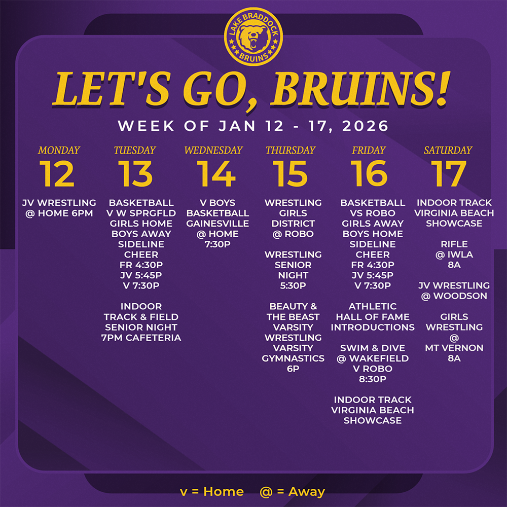 Bruins in action this week!