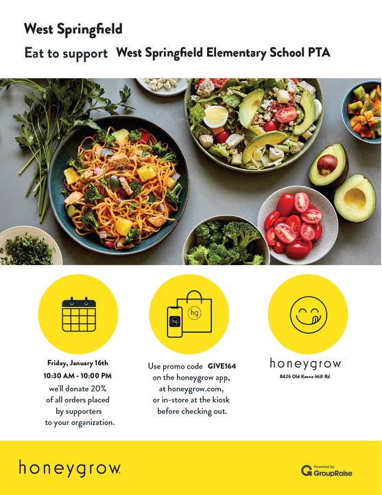 honeygrow dine out flyer