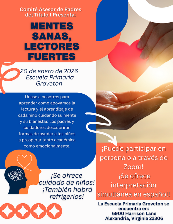 TPAC Healthy Minds, Strong Readers Flyer Spanish