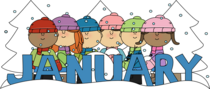 january clip art