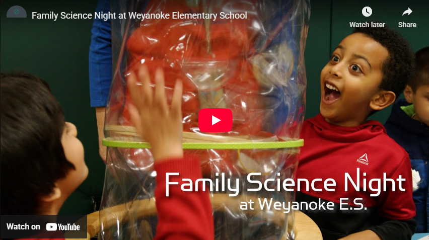 Family Science Night Youtube link