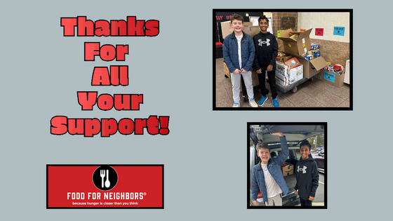 Food for Neighbors THANK YOU!