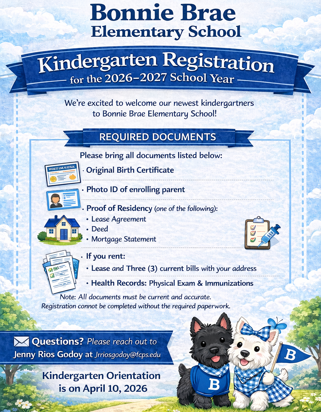 kindergarten registration