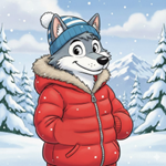 wolf in winter