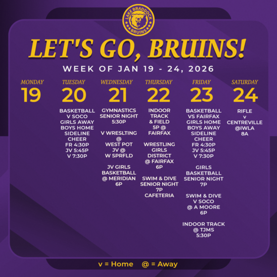 Bruins in Action This Week